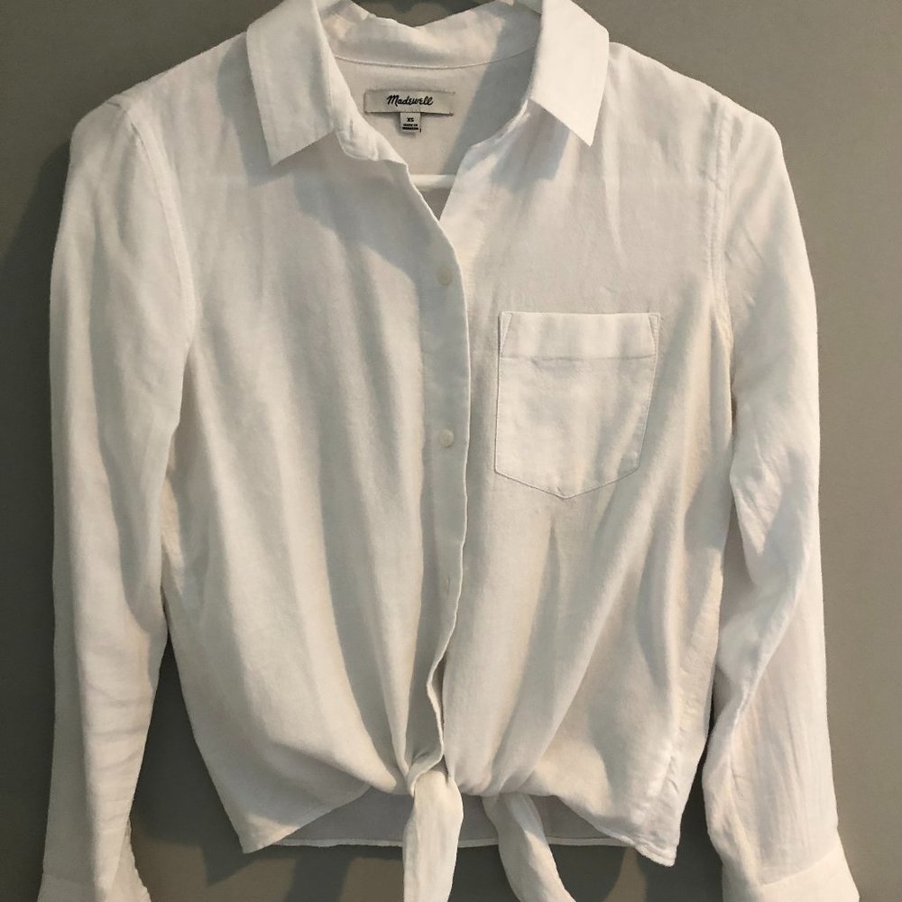Women's Madewell button down white shirt XS
